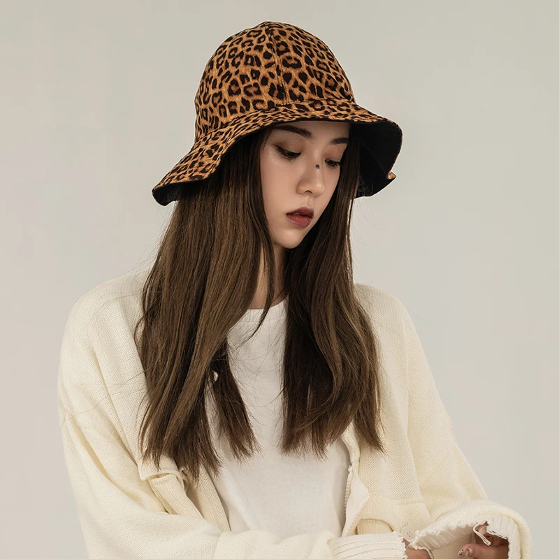 Leopard bucket cap2