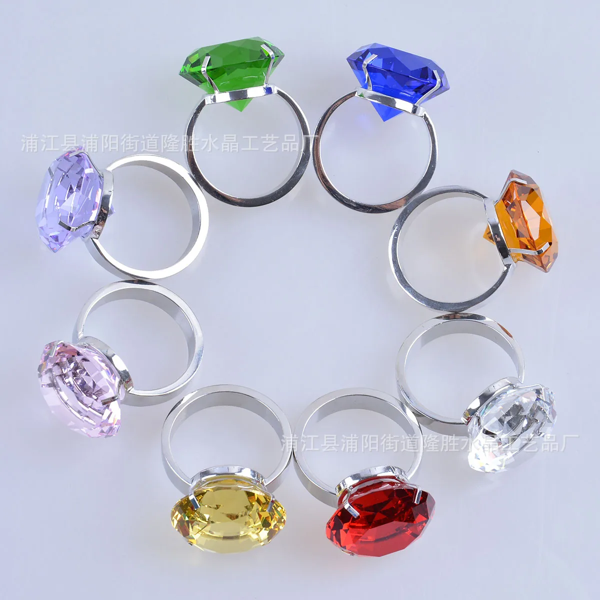 

4 Cm Crystal Proposal Diamond Ring Napkin Rings Color Hotel Supplies can jin kou Diamond Wholesale Price Creative Gifts