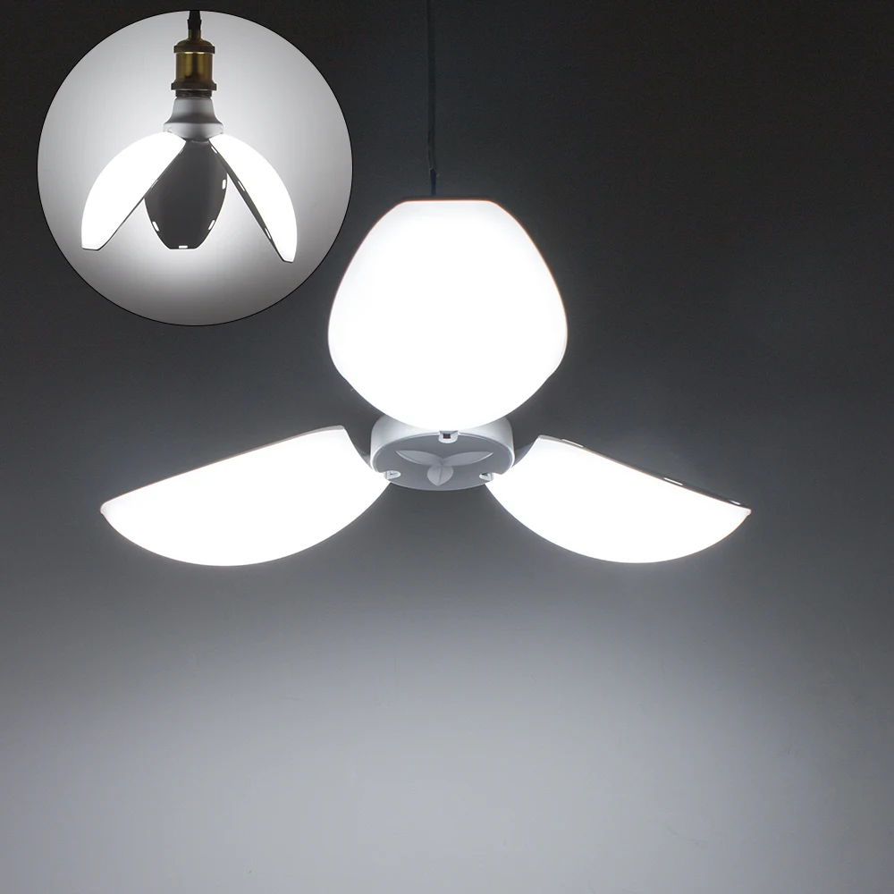 45W E27 Petal Led Bulb LED Light Non-Flicker SMD2835 AC85V-265V Super Bright Led Lamp Angle-Free Adjustable Lampada