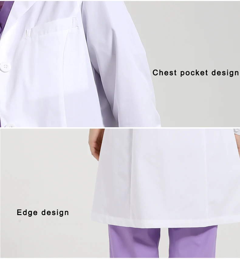 Lab Uniforms With Spandex Elastic 
