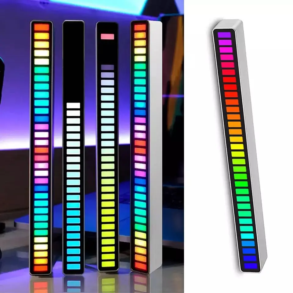 

LEDStrip Light Sound Control Pickup Rhythm Light Music Atmosphere Light RGB Colorful Tube USB Energy-Saving Car Atmosphere Light