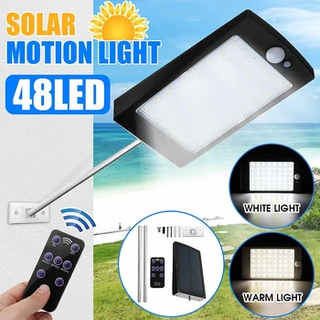 

48LED Solar Lamp SMD2835 3 Mode PIR Motion Sensor Waterproof IP65 Solar Powered Wall Light Street Garden Lamps DC5.5V
