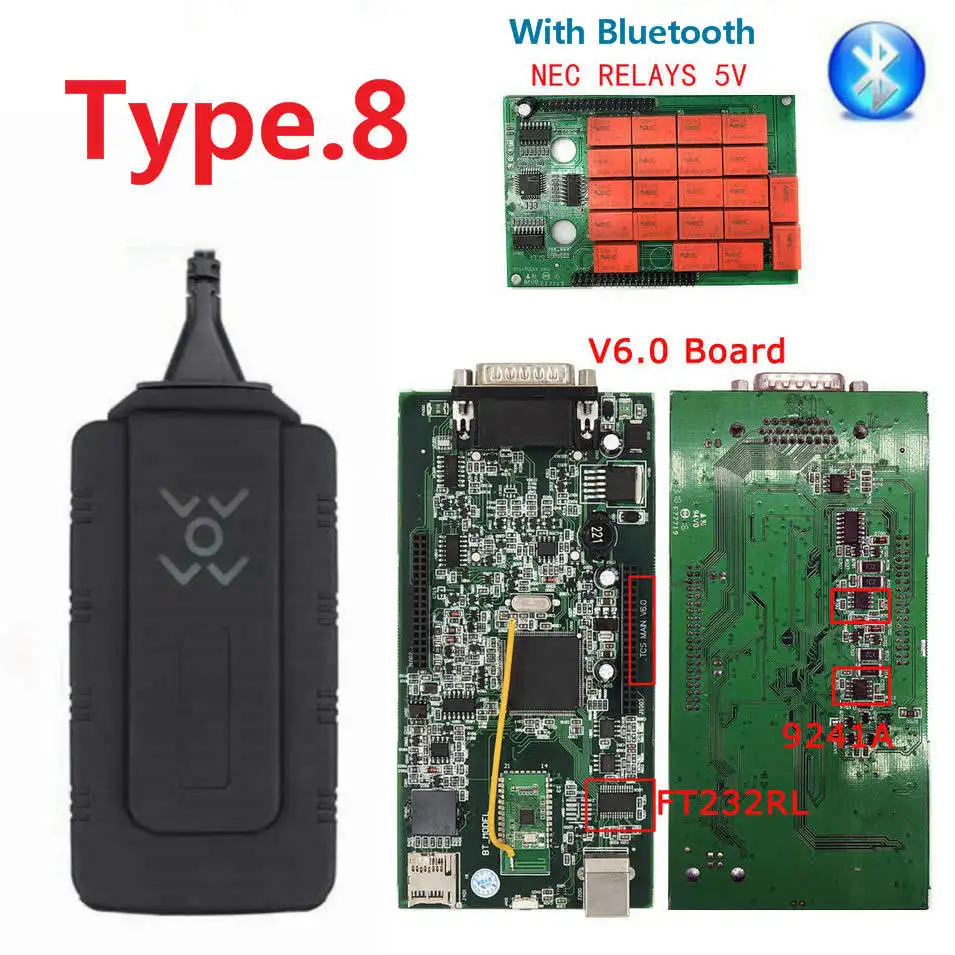 CDP TCS CDP Pro OBD2 Bluetooth V6.0 keygen,00 keygen для автомобилей/грузовиков OBD2 диагностический инструмент obd2 считыватель кодеров как MVD - Цвет: W0W BT