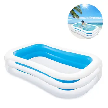 

Inflatable Square Swimming Pool PVC Floating Large Accessories Paddling Pool High Quality Children Home Swimming Pool Ocean Ball