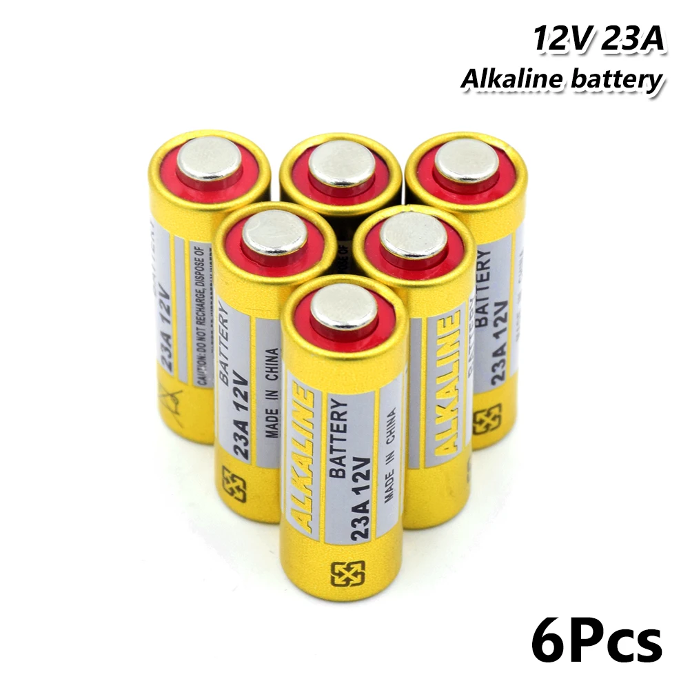 6 шт. 21/23 GP23A 12v 23A 23AE 23GA A23 A23S E23A MS21 сухая щелочная батарея для автомобиля с пультом