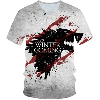 

2020 Summer Kids Game of Thrones Tshirt Night King & Dragon Children's T-shirt Boys Girls 3d Print T shirt Tops 4-20 Years Old