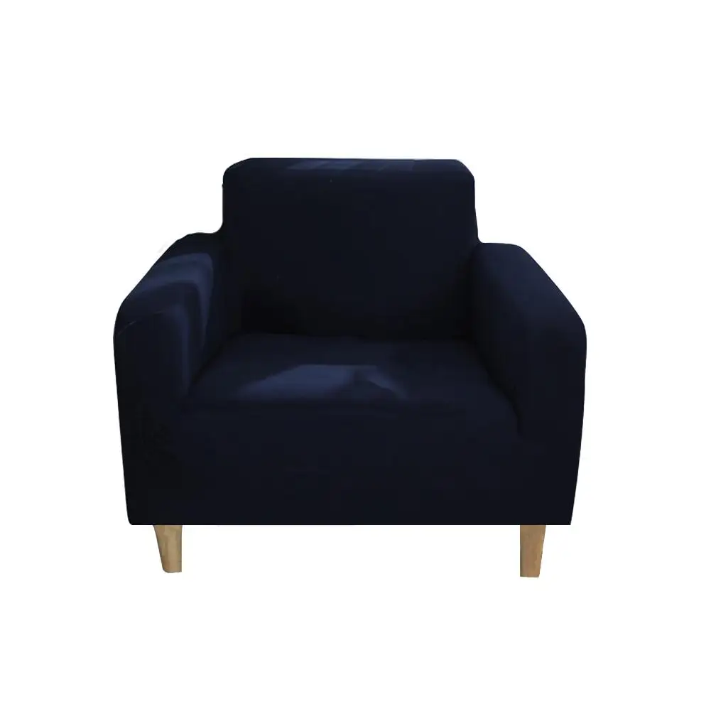 Navy Blue 1 шт., эластичный чехол для дивана, нескользящий мягкий чехол для дивана, моющийся протектор мебели с противоскользящей пеной для гостиной - Цвет: Navy Blue