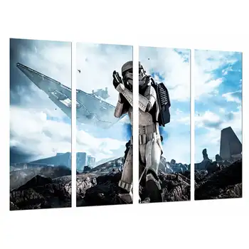 

Star Wars Army Darth Vader Battle Ship, Rogue One, photo print on wood, modern picture decorative 27093