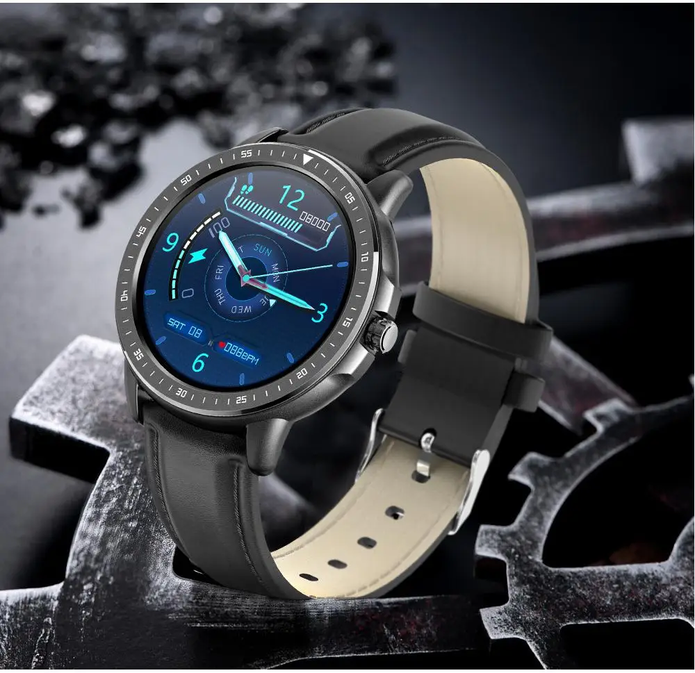 

TWISTER.CK CF19 IP67 Waterproof Smart Bracelet Round Dial 240*240 Touch Screen Heart Rate Monitor Step Counts Wristwatch