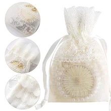 1/5 шт. коробка конфет на свадьбу День рождения поставки женские туфли с отделкой белыми перьями, кружева в подарочной мешочек для украшений снэк-сумочки для хранения со шнурочками
