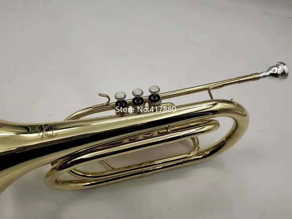MARGEWATE Bb Marching Trombone Brass Nickel Plated Professional Musical Instrument With Case