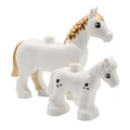 Two white horses