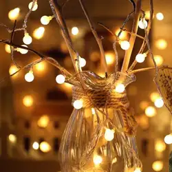 Круглая лампа с USB 20LED Сказочный светильник для рождества, праздника, вечеринки, сада, домашнего декора, спальни, патио, праздники, сады