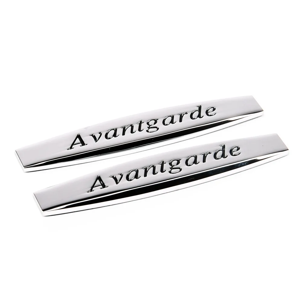 

Car Side Fender Stickers Metal Emblem Modification Decals for Avantgarde Logo for Mercedes Benz C200 W211 W204 GLA GLK W210