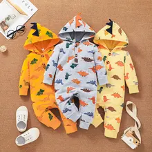 Baby Dinosaur Bodysuits Newborn Cartoon Jumpsuits Autumn Infant Girl Clothes Spring Baby Boy Clothing Baby Boy Stuff