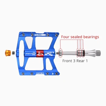 

ROCKBROS Mountain Bike Bicycle Pedals Cycling Ultralight Aluminium Alloy Pedals Bicicleta Mountain Bicycl Pedals Mountain Bike
