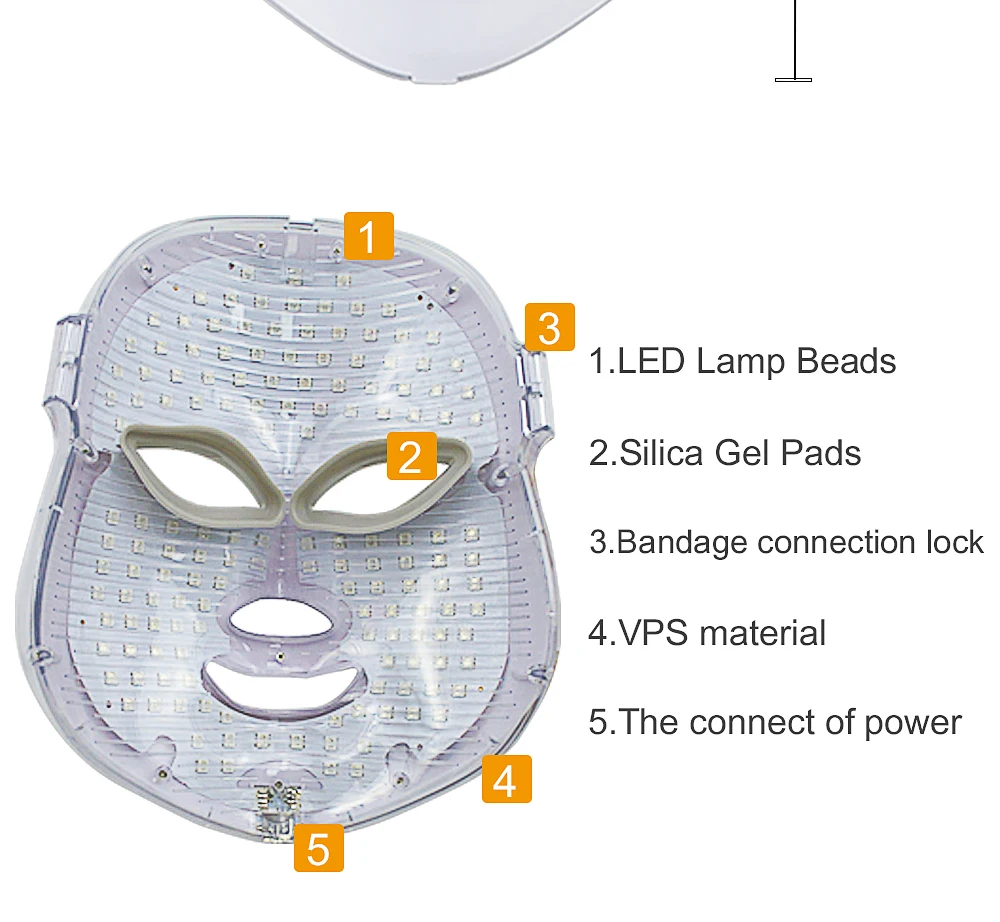 Licheng 7 цветов светодиодный маска для лица Омоложение кожи против морщин, акне фотонная терапия салонные инструменты ремонт кожи аллергии дропшиппинг