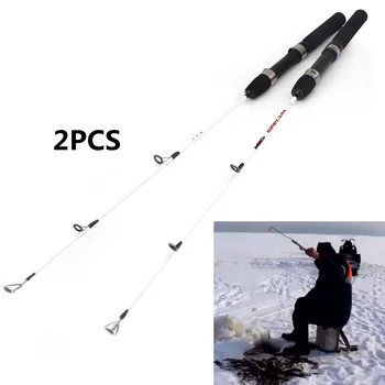 

NEW 2pcs Ultra-light Ice Fishing Pole 60cm 50g Ice Fishing Rod Winter Fishing Casting RodOutdoor sports Fishing Tackle