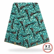 Африканская ткань с восковым принтом, хлопковая ткань для шитья, Анкара, африканская ткань, 12 ярдов, Нигерия, Гана, свадебная одежда, платье 91724