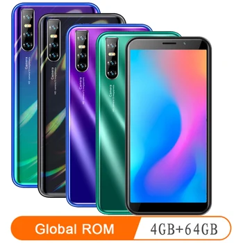 

Note10 pro 4G RAM 64G ROM Mobile phones android 6.0" HD 18:9 Full screen MTK6580 quad core smartphonescelulares face ID WCDMA