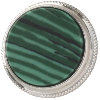 

3 Pieces of Gold Plated Malachite Insert Finger Buttons for Trumpet Repairing Brass Instruments Accessories-ABLD