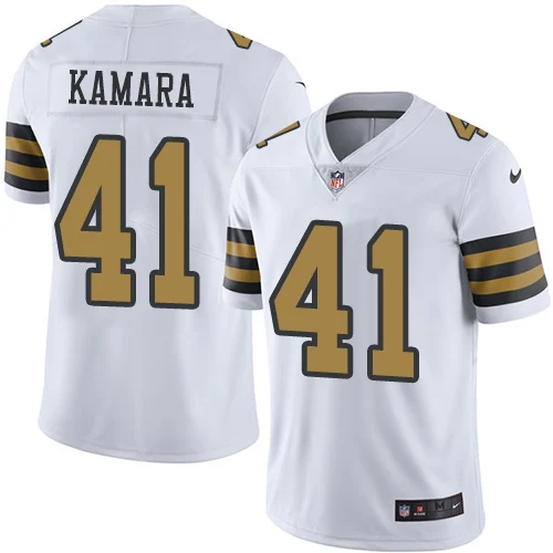 For men Женский взрослый Орлеан высокого качества Saints Alvin Kamara home Jersey - Цвет: For men
