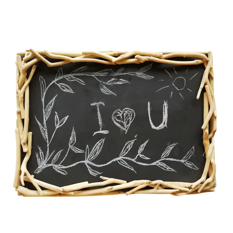 

Wooden Border Nordic Pastoral Style Romantic Small Blackboard Reminder Board Wall Decoration Wall Decoration