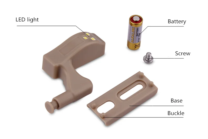 4 шт., новинка, светодиодный светильник для шкафа, 12 В, гидравлический буферный шарнирный светильник, мебельная фурнитура, светодиодный, новинка, петли для мебели