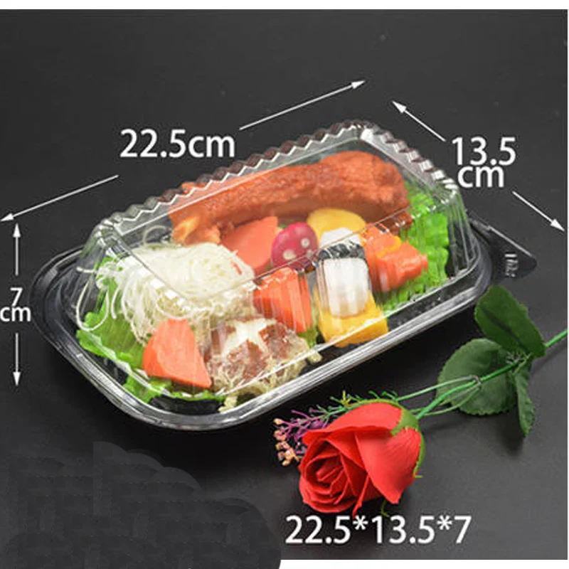 ZEQIU одноразовый овощной салат и фруктовая мука коробка на вынос контейнеры подходит для ресторана пикника пищевая посылка - Цвет: no.2    50pcs