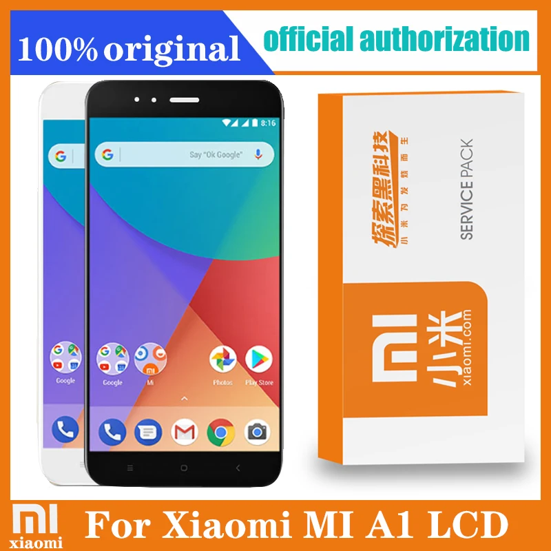 ЖК-дисплей 100% ''для Xiaomi Mi A1 сменный сенсорный экран с дигитайзером в сборе для