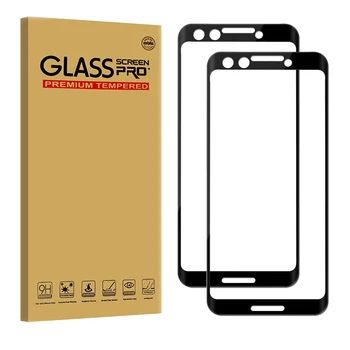 

CAMDEMS 200SETS anti-fingerprint 2in1 full glue Tempered glass screen protector film for Google PLXEL 3A 3AX mobile phone guard