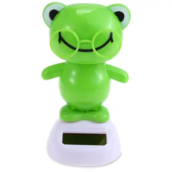 

Cute Swinging Cartoon Frog Solar Power Car Interior Dashboard Ornament Gift