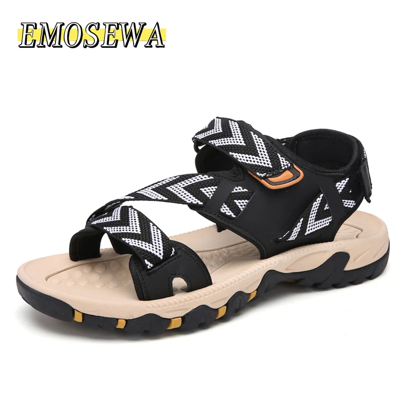 EMOSEWA/мужские сандалии Летняя Новая легкая Нескользящая Мужская обувь уличные