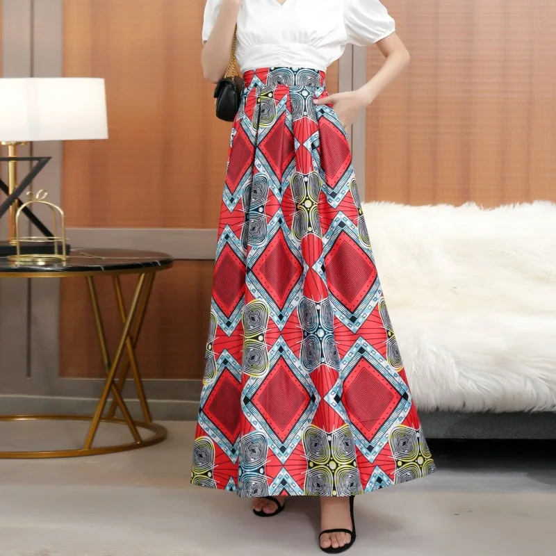 Gonne lunghe Vintage floreali taglie forti 3XL per donna Boho estate 2022  Jupe Femme tasca a vita alta Indie Folk Maxi gonna donna - AliExpress  Women's Clothing