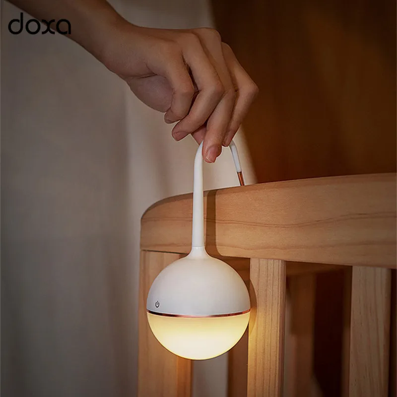 

LED Night Light Creative Simple Portable Touch Control Bedside Lamps GY322 USB Charging Stepless Dimming Eye Protection Lights