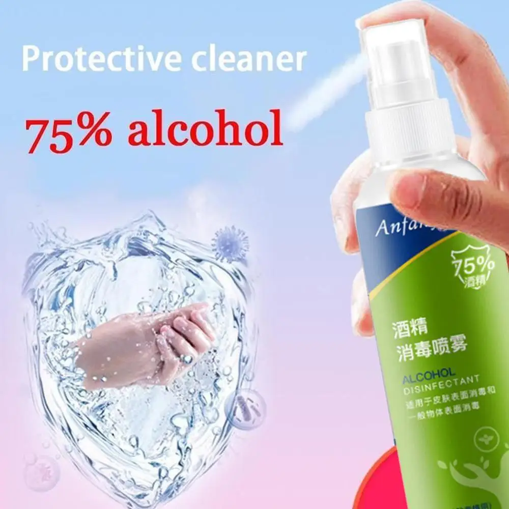 

1 pcs Instant Hand Sanitizer Spray Disinfection Antibacterial 75% Alcohol 70 Ml Office Portable Hand Rub hand soap
