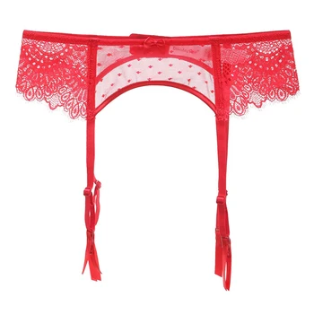 

4 colors Women Garters Suspenders Adjustable Waist Belt for Stockings Suspender Sexy Women Wedding Lace Top Garter big size