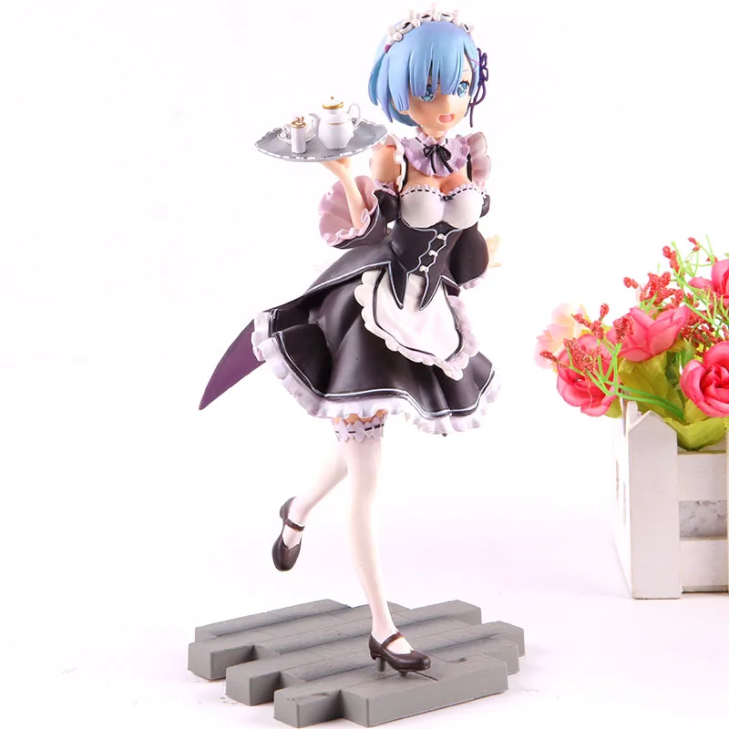 Re: Zero жизнь в другом мире от Zero 1/7 Масштаб Фигуры Rem горничная вер. Аниме Rem фигурка ПВХ Коллекционная модель игрушки