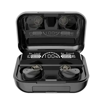 T17 twsイヤホンワイヤレスbluetoothヘッドフォンスポーツイヤフォンゲーミングヘッドセットled電源ディスプレイ音楽イヤホンとマイク