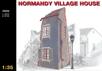 

1/35 World War II Model of Normandy rural architecture in France Panel Assembling building scene model 35524
