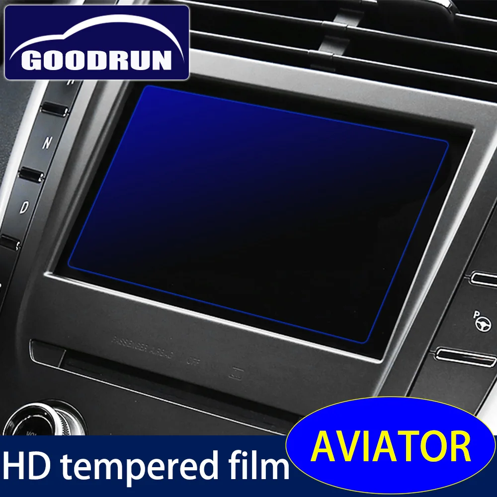 

HD Tempered Navigation Film For Lincoln AVIATOR Anti Scratch Glass Screen Protector Car Sticker Accessories