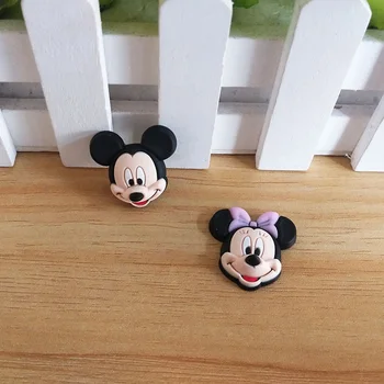 

10Pcs Soft Rubber Cartoon Mouse Flatback Cabochon Silicone Decoration Crafts DIY Hair Headwear Accessories Scrapbooking 25*26mm