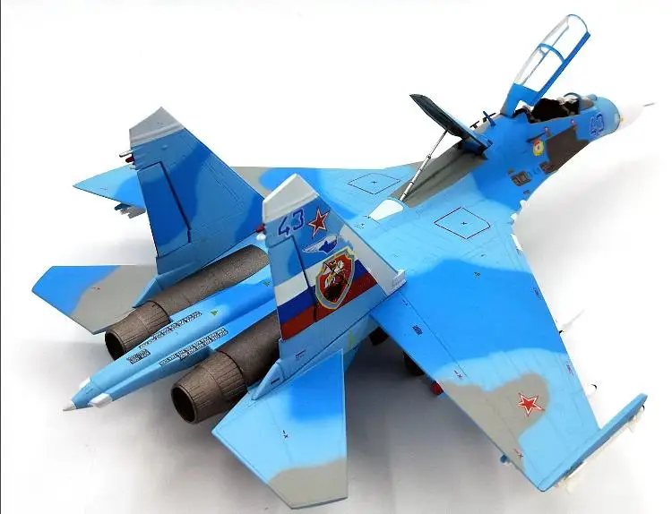 ВВС России SU-27UB FLANKER-C 1/72 литой самолет модель самолета JC