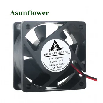 

DC 24V 0.1A PC Case Fan 2Pin 60x60x25mm 4500RPM XH2.54 Connector