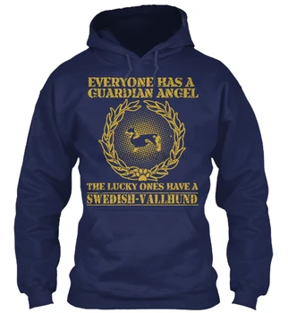 

THE LUCKY ONES - Swedish Vallhund Streetwear men women Hoodies Sweatshirts