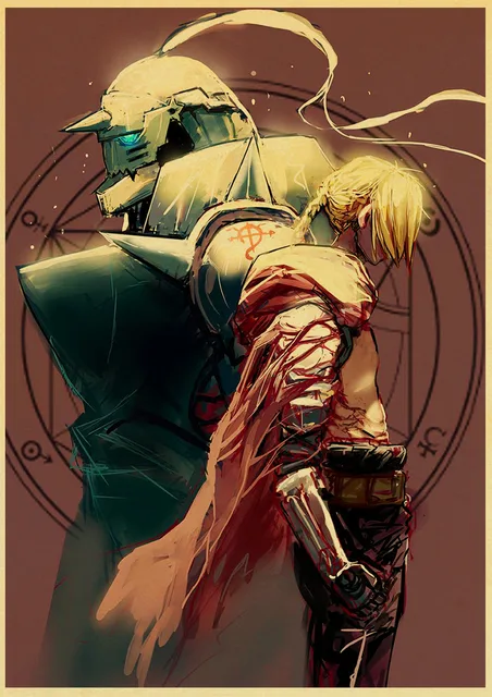 Fullmetal Alchemist Brotherhood Characters Anime Poster – My Hot Posters