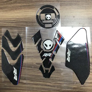

Fuel Tank Pad Kit Sticker Tank Side Oil Gas Cap Cover Protector Motorcycle Emblem Decal For BMW S1000RR S1000 RR HP4 Protector