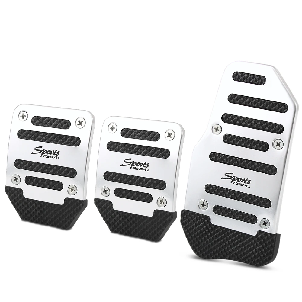 Pedal antideslizante Universal de aluminio para accesorio para toyota aygo, peugeot 207, 107, mini cooper, 6r, volvo v70, renault, captur, opel golf - AliExpress