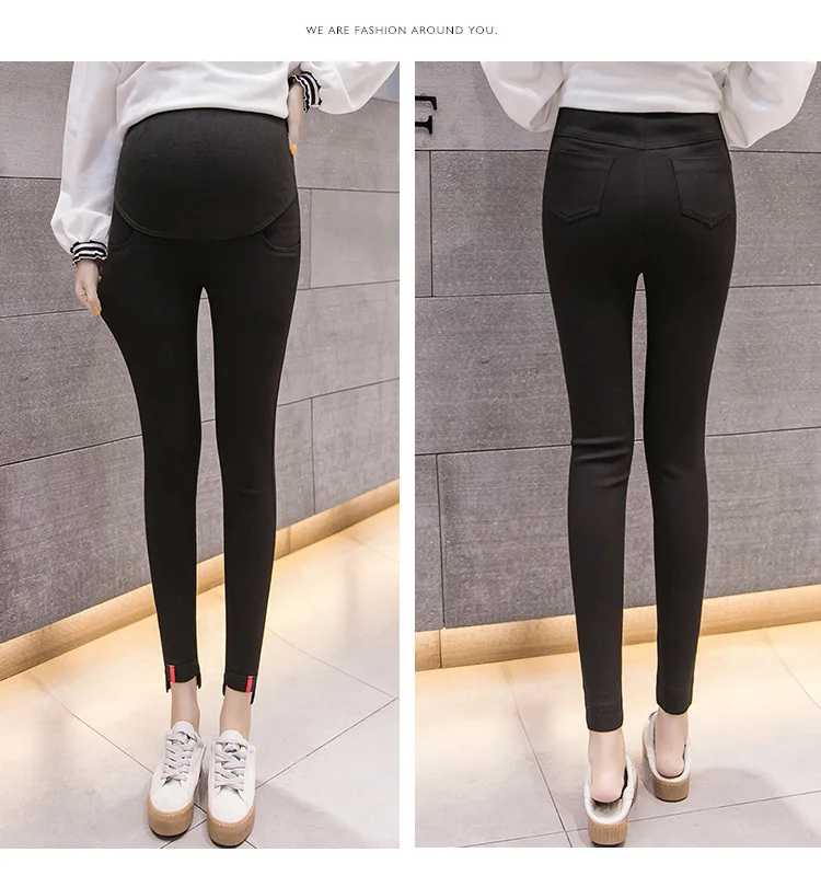 Skinny Maternity Pants for Pregnant Women Clothes Casual Abdominal Pants Pregnancy High Waist Stretch Gravidas Clothing Pants