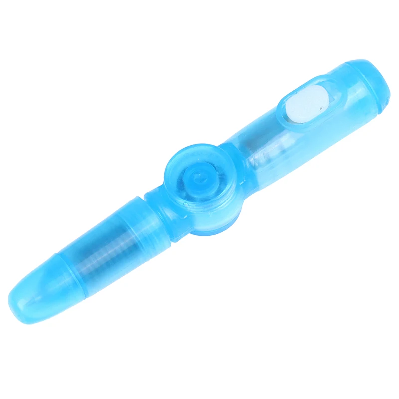 1 шт. светодиодный спиннинг ручка шариковая ручка Спиннер ручной Топ светящийся в темноте светильник EDC игрушки для снятия стресса детские